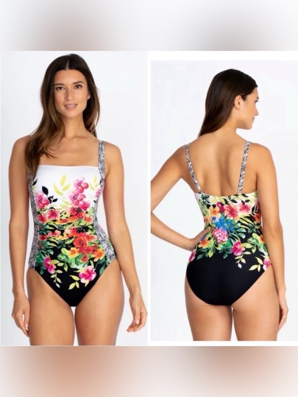 Johnny Was Fay Floral One Piece Swimsuit